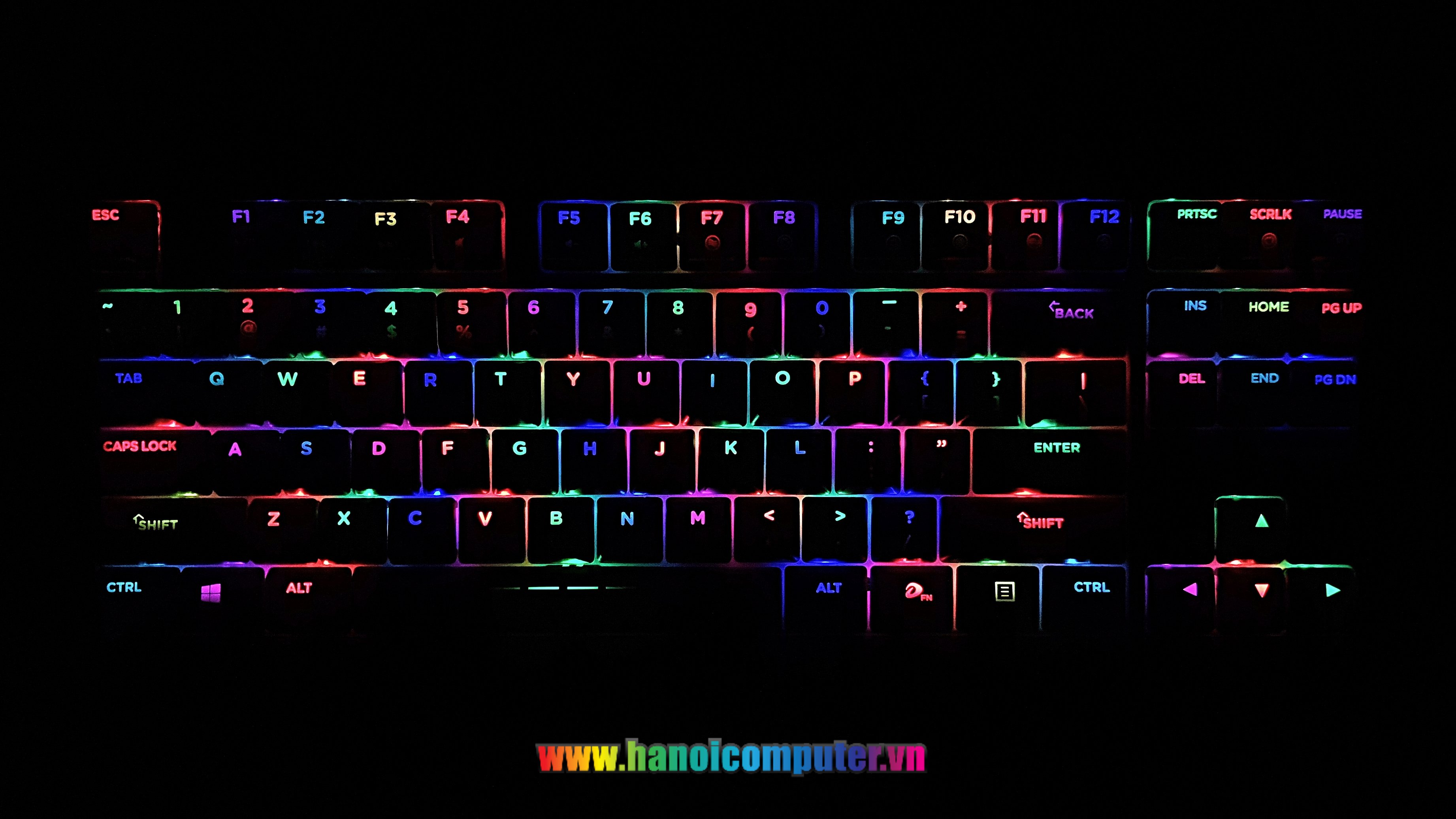 Bàn phím cơ Dareu DK880 RGB Mechanical Red D Switch Black 10